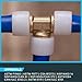 SharkBite 1/2 Inch Expansion Tee for PEX-A Pipe, Brass Plumbing Fittings for PEX-A Tubing, UAB362LFA
