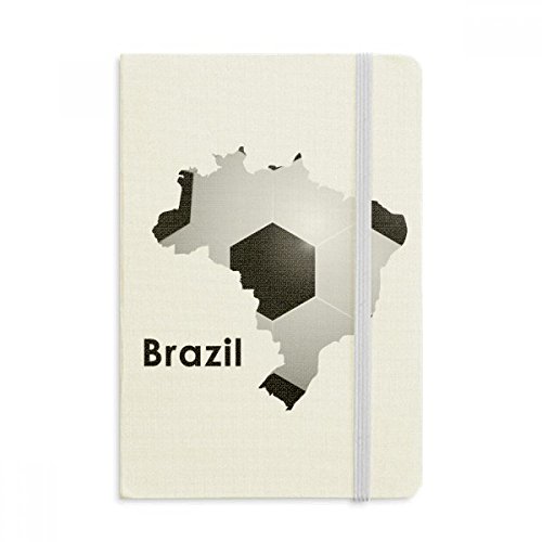Carnet Brésil A5 haut de gamme avec reliure classique et couverture en tissu