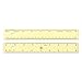 Alumicolor Aluminum Straight Edge with Center Finding Back Ruler, 8 Inch, Gold