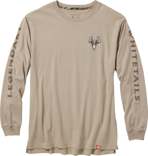 Image of Legendary Whitetails Mens Long Sleeve T-Shirt 100% Cotton Preshrunk Tee