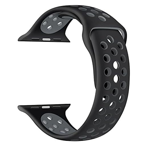 EWENYS för Apple Watch armband, kompatibel med Apple Watch SE IWatch Series 6, 5, 4, 3, 2 och 1, Apple Watch 40 mm, 38 mm silikon, Nike sportband.