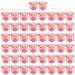 LOUHUA 50 Pieces Mini Rubber Pigs Bulk for Baby Bath Toy Gift
