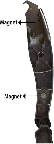 Miniatura 5 de Zeluga ZL101 Cuchillo de tiburón de vinilo de seguridad con doble imán y 2 muescas