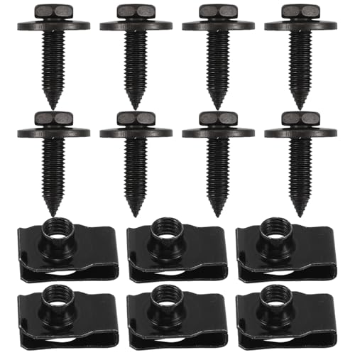Clips de carrosserie M8 avec vis hexagonale et écrou en U pour panneau auto