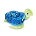 Aquarium MINIATURE HAND BLOWN Art GLASS Blue Turtle FIGURINE Collection