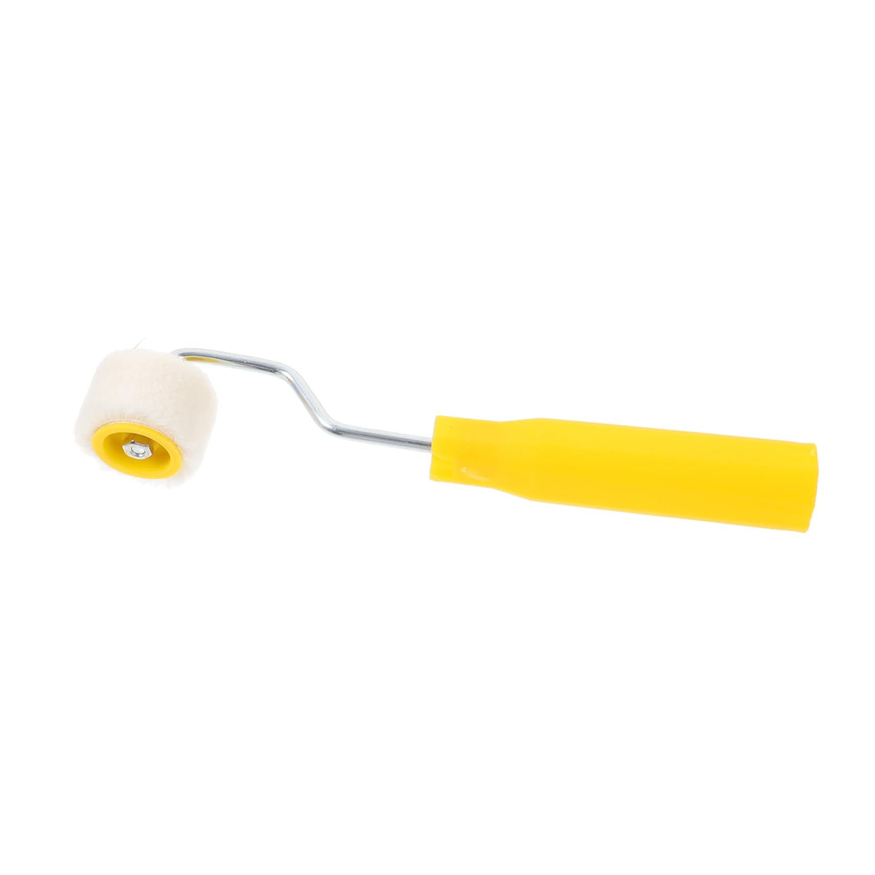 HOMSFOU 10 Teiliges Mini Farbroller mit Echtem Lammwollbezug Ergonomisch Geformt für Präzises Streichen von Ecken und Engen Bereichen als Haus Malerzubehör für Glatte