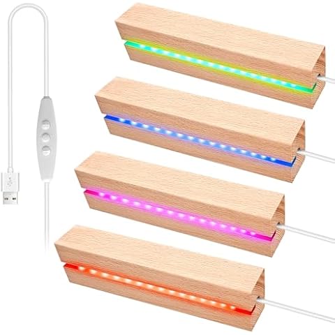 Socle Lumineux LED en Bois BORDEAG Cover