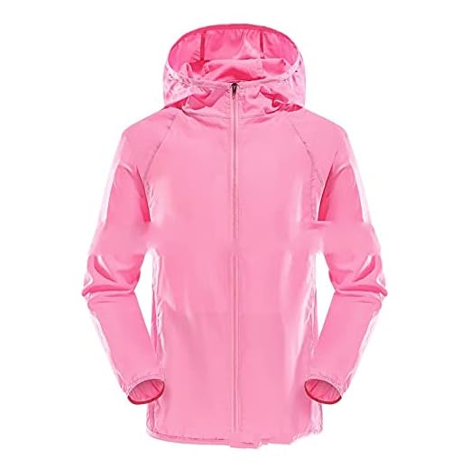 Unisex'S Sun Protection Outdoor Travel Jacket - Upf 50+ Cooling Lätt Långärmad Full Zip Dam Toppskjorta Med Fickor, Herr Sommar Hoodie Kläder, Rosa,L