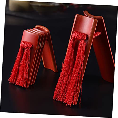Milisten 1 Pair Old Bamboo Allegro Percussion Instruments For Adults Castanets For Adults Music Instruments For Adults Kids Noisemaker Bamboo Clappers Instruments Percussion Red Child China #TOP6