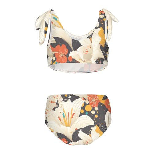 KLL Mardi Gra with French Lily Girls Bikini Sets 2 Piece Cute Swimsuit Beach Swimwear Bathing Suit2
