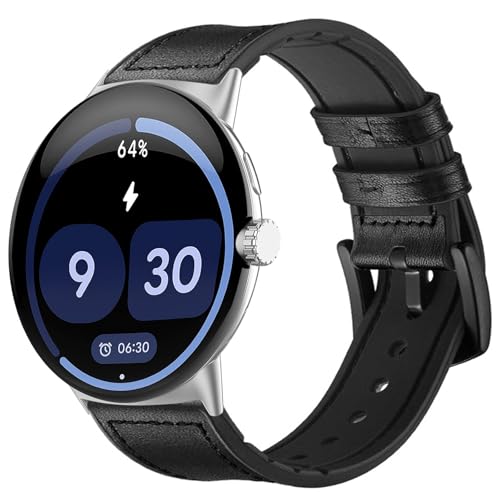 [PONATTENO] For Google Pixel Watch 4pXgbv 41mm/45mm VRU[ EHb`oh NCbN[XY rvXgbv QuickFit ȒPɌ (ubN, 41mm)