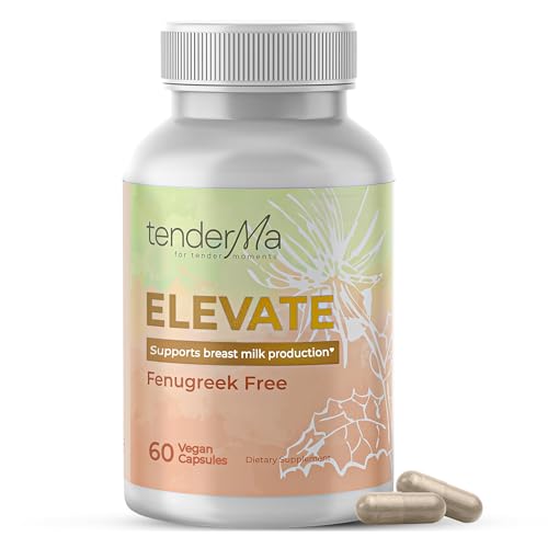 tenderMa Lactation Supplement Elevate Fenugreek-Free with Organic Goat’s...