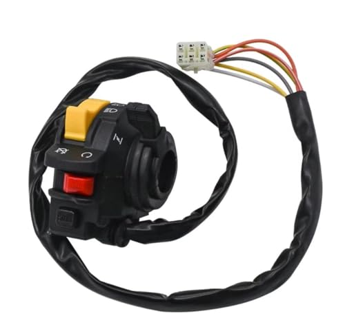 FRSWEQY Interruptor de Manillar Izquierdo, Faro de Arranque y Parada Apto for Suzuki Ozark 250 LT-F250 2002-14