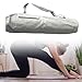 Menolana Yoga Mat Bag Gym Bag Zipper Pouch for Women Yoga Mat Holder Yoga Mat Carrier Storage Bag for Park,Office Travel Beach Pilates, Gray