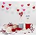 Valentine's Day Felt Ball Garland，Welcome Valentine's Day Party Decor Banner (Red Heart All)