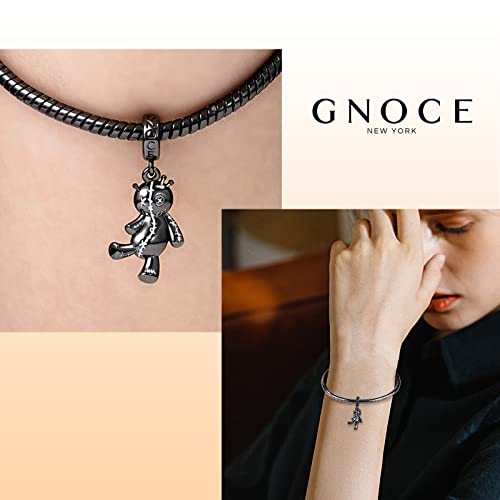 Image of GNOCE Witch Cauldron Pendant Charm,S925 Sterling Silver with Ruby Gemstones Dangle Charms Bead For Bracelets /Necklace Jewelry Gift For Women Girls Wife Daughter