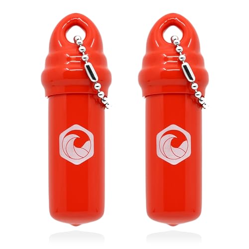 Image of Seahive Floating Keychain (2 pack) with Waterproof Safety Container Boat Key Float - Pontoon, Fishing Accessories key holder