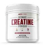 Ultimate Creatine Powder by Alex Jones – Micronized Creatine Monohydrate, 5g Per Scoop, Unflavored – Supports Strength & Daily Energy – 300g (60 Servings)