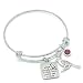 Memorial Jewelry, When Cardinals Appear Your Loved One is Near Bangle Bracelet