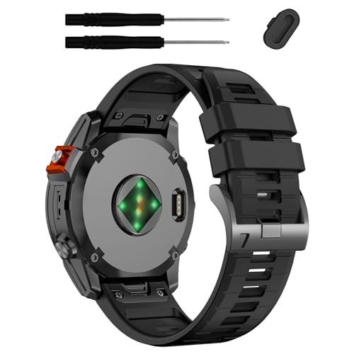 Correa rápida silicona 26mm compatible Garmin tactix8 miniatura 1