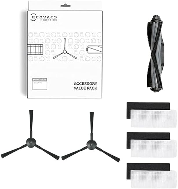 Original Accessory Kit for DEEBOT Y1 PRO Only (1 X Roller Brush, 2 X Side Brush & 3 X EPA Filter) | for Approx. 1 Year of Regular Usage (Not Compatible to Y1 PRO Plus or Any Other Model)
