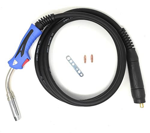ELCAN Torche de soudage à fil professionnelle MIG MAG 36AK de 4 mètres avec péritel pour machine de soudage au gaz semi-automatique refroidie par air (torche torche MB36)