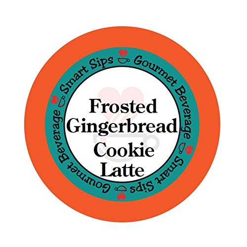 Smart Sips, Frosted Gingerbread Cookie Latte, 24 Count Single Serve Cups for Keurig K-cup Brewers