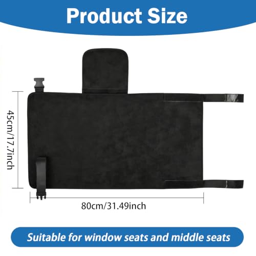 Kids Airplane Travel Mat, Fleece Portable Rest Cushion, Foldable Flight Accessory - Image 3