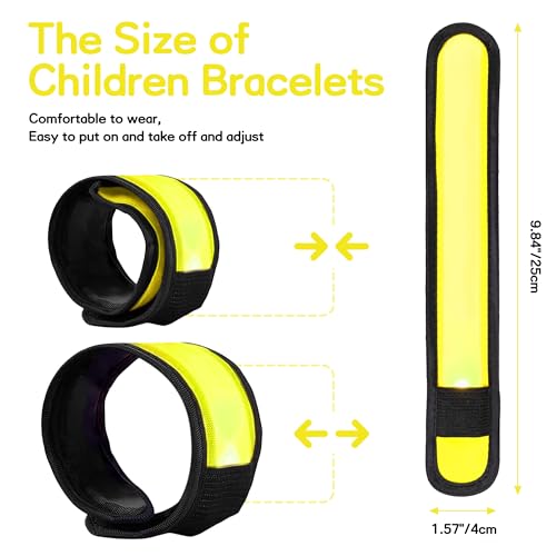 6 Stück LED Armbänder, LED Leuchtarmbänder, grüne LED Armbänder, Kinder grün - Bild 23 von 43