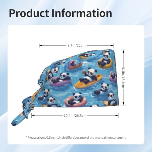Image of Adjustable Scrub Cap with Sweatband, Breathable Working Hat for Men /Women