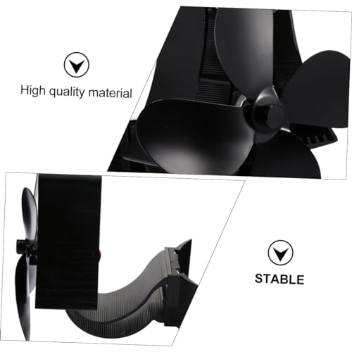 Ventilateur de poêle thermique Ciieeo à pales pour cheminée