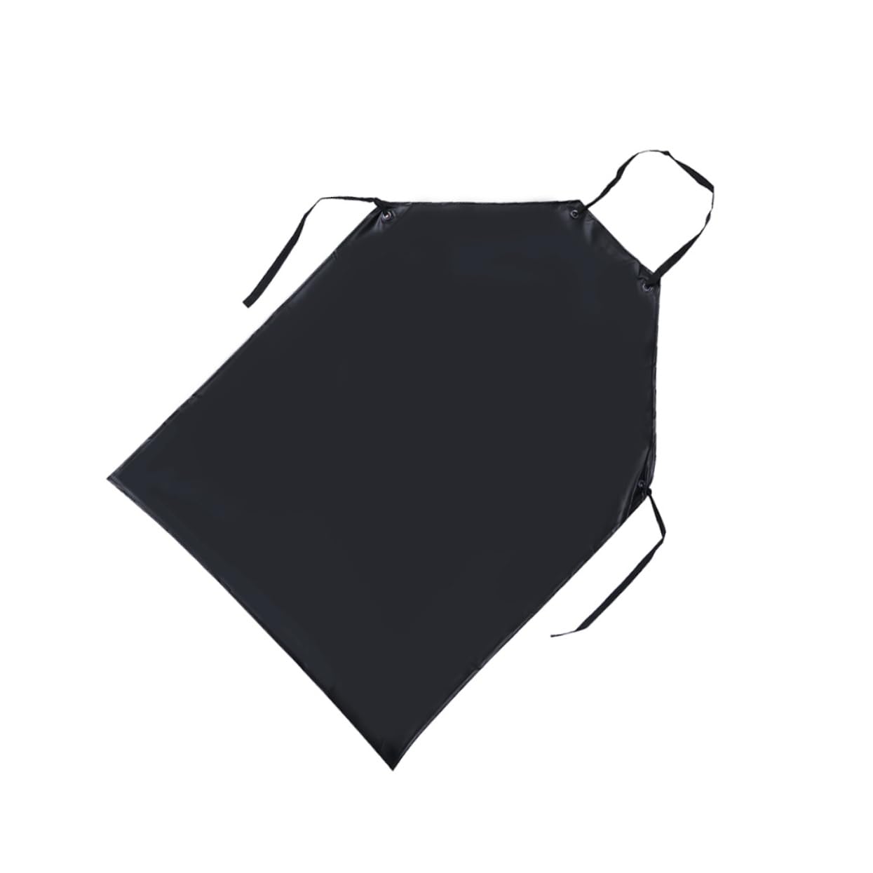 Delantal Industrial de 3 Piezas de Pvc Negro Resistente a Grasa