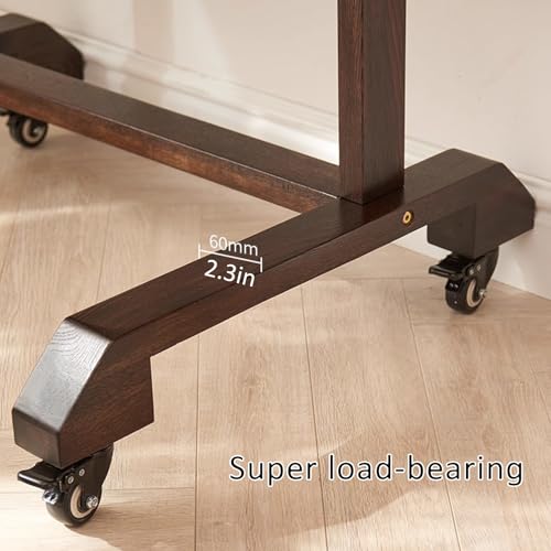 Soporte de TV móvil ajustable en altura con ruedas miniatura 4