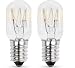 Jecdfs 2 Stück Kühlschranklampe 15W E14, T20 Glühbirne 2700K Warmweiß, 230V Dimmbare Ersatzbirne für Gefrierschrank, Salzlampe, Nähmaschine und Kühlschrank