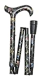 -Stock aus stabilem Leichtmetall, 3 fach faltbar, höhenverstellbar von 82 cm- 94 cm
