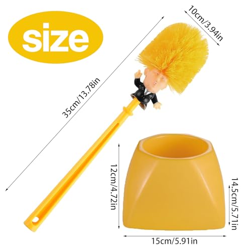 EnixwH 2 Stück Klobürste Lustig Toilet Brush ToilettenbüRste, Kreativer Badezimmer WC Bürste mit Langem Griff Und Aufbewahrungsständer, für Die Tägliche Reinigung Geeignet