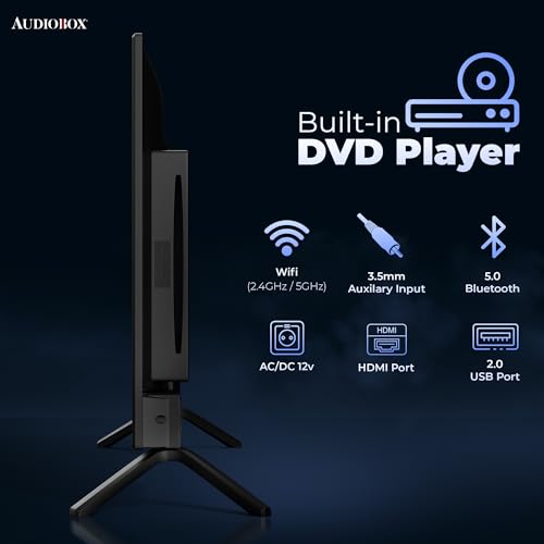 image for Audiobox Smart LED HDTV with Built-in DVD Player, AC/DC Compatible, Pe