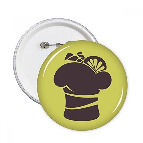 Badge Bouton Crème Glacée Citron Noir pour Personnaliser vos Sacs et Vestes au Quotidien