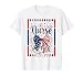 Patriotic Nurse Coquette Bow 4th of July USA Flag Medical T-Shirt