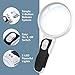 iMagniphy Powerful Magnifying Glass with Light - Senior Citizen Gifts - 2.5X, 5X & 16X Handheld Magnifying Glass with 3 Interchangeable Lenses - Lighted Magnifier for Seniors with Macular Degeneration