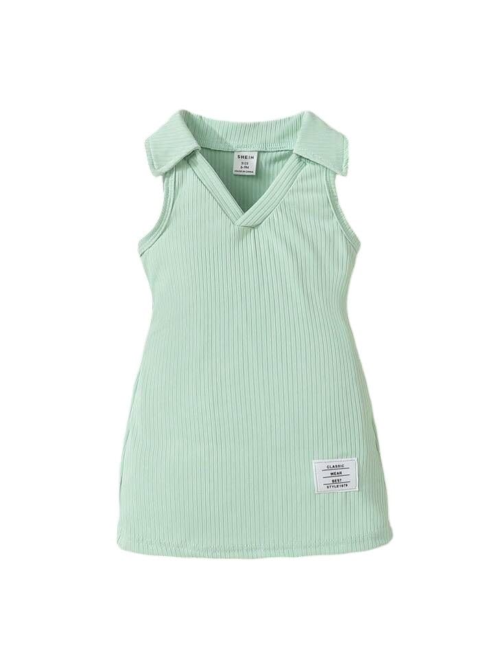 ER Fashion Cotton Silk Solid Collared Casual Knee Length Bodycon Dress for Girls Kids ER Fashion Cotton Silk Solid Collared Casual Knee Length Bodycon Dress for Girls Kids