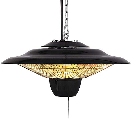 Design-Deckenheizstrahler Infrarot-Heizstrahler Terrassenheizstrahler 2 Heizstufen, LED-Beleuchtung, Infrarotstrahler