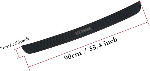 Miniatura 5 de Protector de parachoques trasero, tira de protección de goma para maletero, resistente a los arañazos, para puerta del maletero, accesorio de