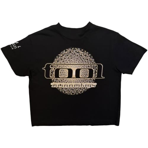Image of Ladies Crop Top Tool Eye Geo Glow Official T-Shirt (Small) Black