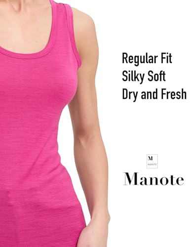 Image of 100% Merino Wool Tank Top for Women, Scoop Neck, Active Lightweight Breathable Undershirt, No-Odor Base Layer