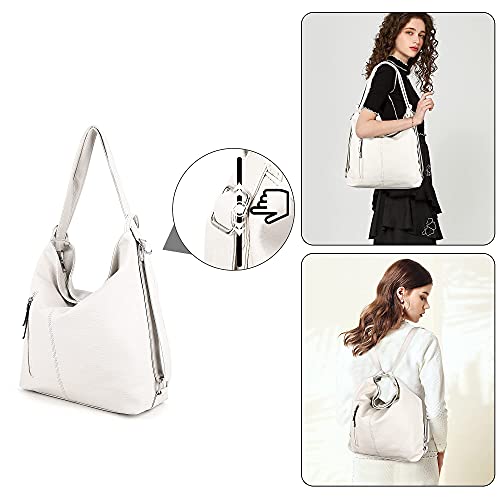 Purse For Women Convertible Backpack Purses And Handbags - Beige #TOP2