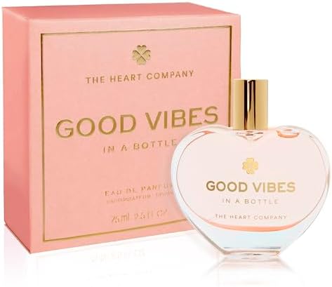 THE HEART COMPANY | Good Vibes in a bottle | Vegan Gourmand Perfume for women | Fruity Women's Eau de Parfum | Spray Fragrance 75ml - 2.5 fl oz.
