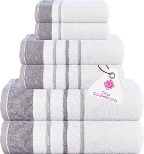 Casa Copenhagen White Bay Serviette en Coton égyptien 600 g/m² pour hôtel Spa Cuisine Salle de...