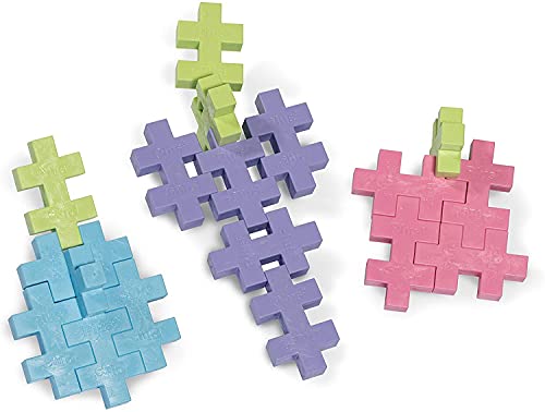 Plus-Plus-Big Pastell 9603412-Juego de Bloques de construcción creativos, 100 Piezas, Mezcla de Colores Pastel (03412)