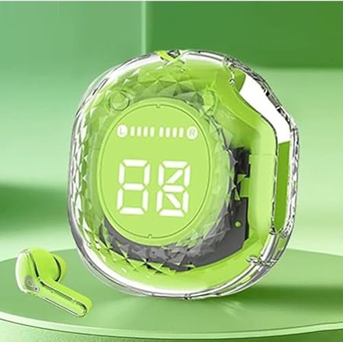 Image of Ultrapods Max True Wireless Earbuds with Bluetooth 5.3 Technology, with Transparent Charging Case, Enhanced Sound Quality, Mic 240 Bluetooth Headset, True Wireless Earbuds in Ear (Green)